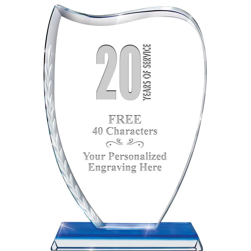 9" SAPPHIRE WREATH CRYSTAL