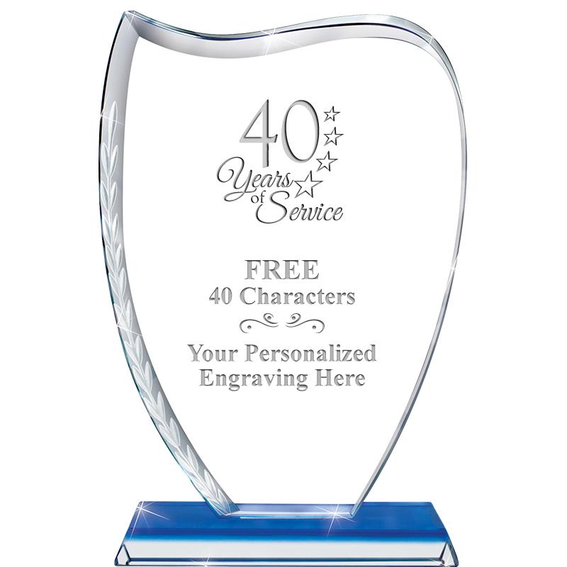 9" SAPPHIRE WREATH CRYSTAL