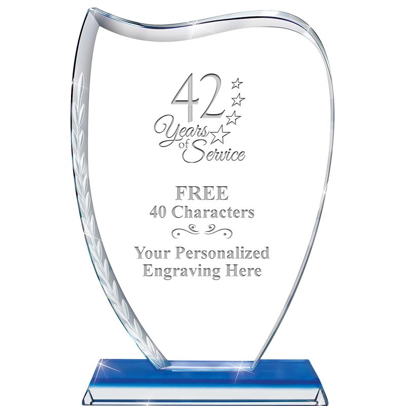 9" SAPPHIRE WREATH CRYSTAL