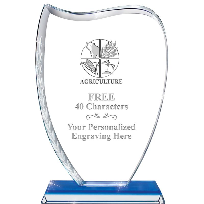 9" SAPPHIRE WREATH CRYSTAL