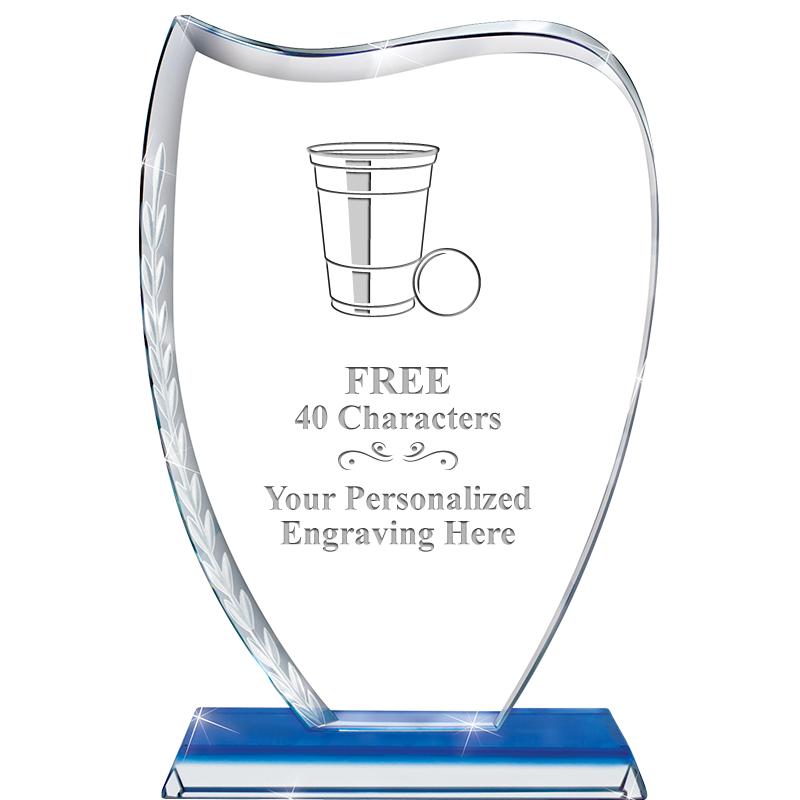 9" SAPPHIRE WREATH CRYSTAL