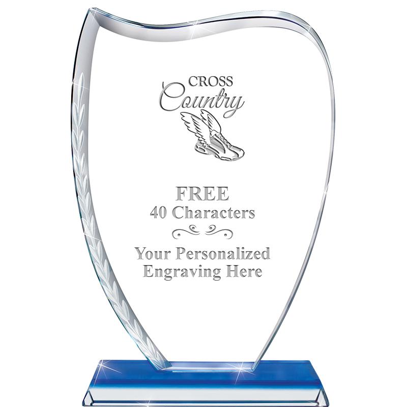 9" SAPPHIRE WREATH CRYSTAL