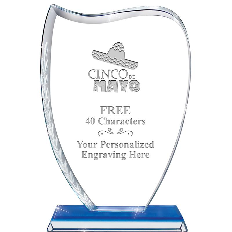 9" SAPPHIRE WREATH CRYSTAL