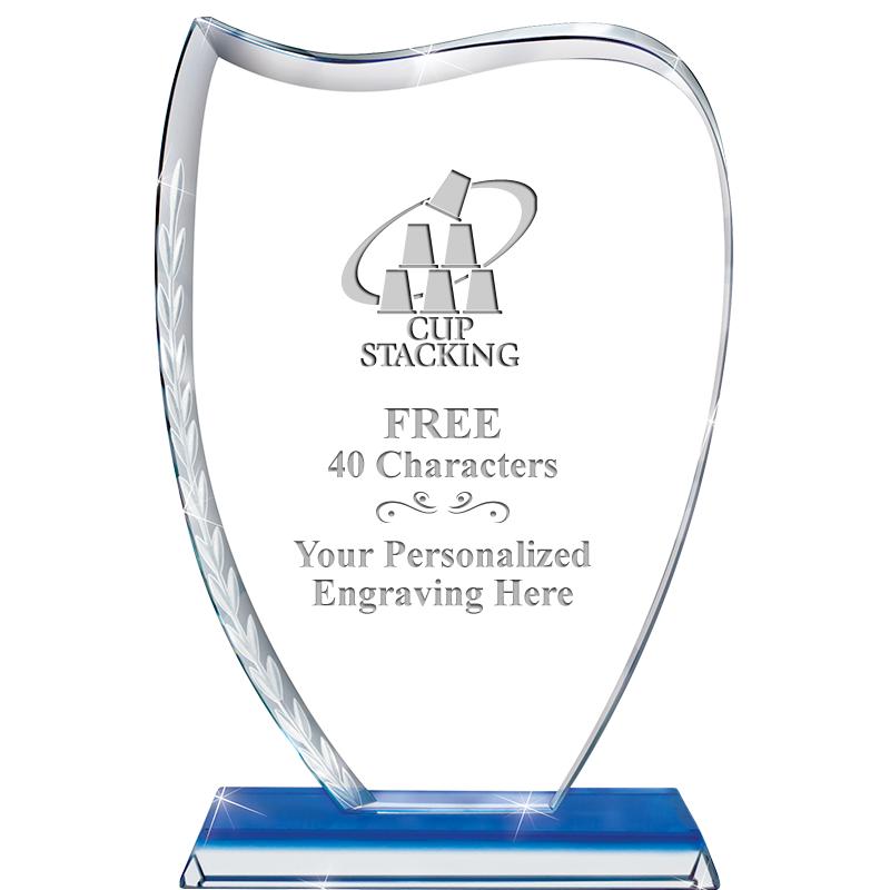 9" SAPPHIRE WREATH CRYSTAL