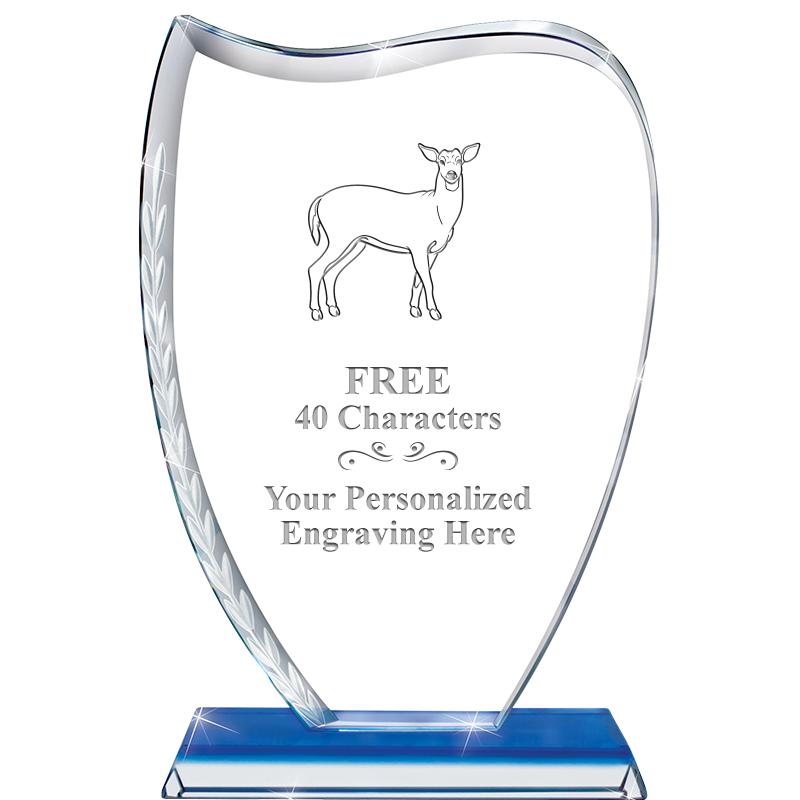 9" SAPPHIRE WREATH CRYSTAL