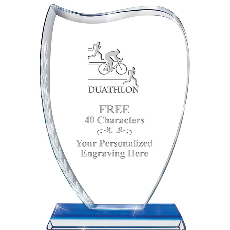 9" SAPPHIRE WREATH CRYSTAL