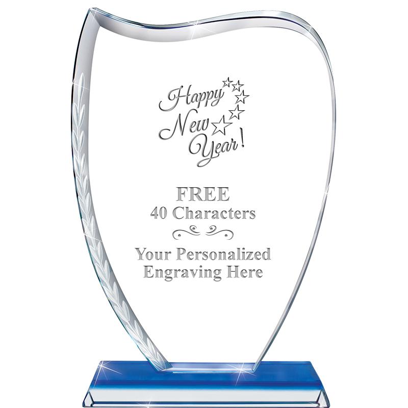 9" SAPPHIRE WREATH CRYSTAL