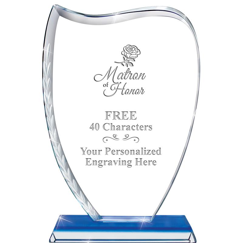 9" SAPPHIRE WREATH CRYSTAL