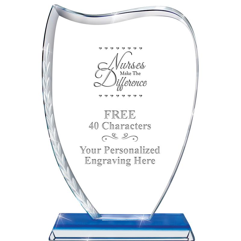 9" SAPPHIRE WREATH CRYSTAL