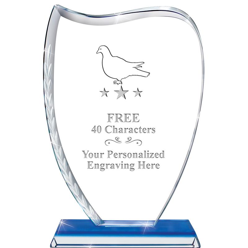 9" SAPPHIRE WREATH CRYSTAL