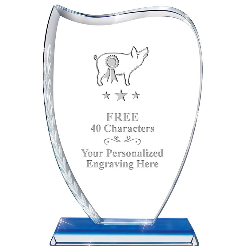 9" SAPPHIRE WREATH CRYSTAL