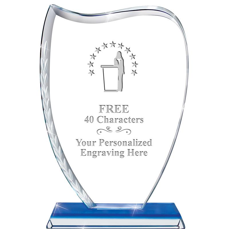 9" SAPPHIRE WREATH CRYSTAL