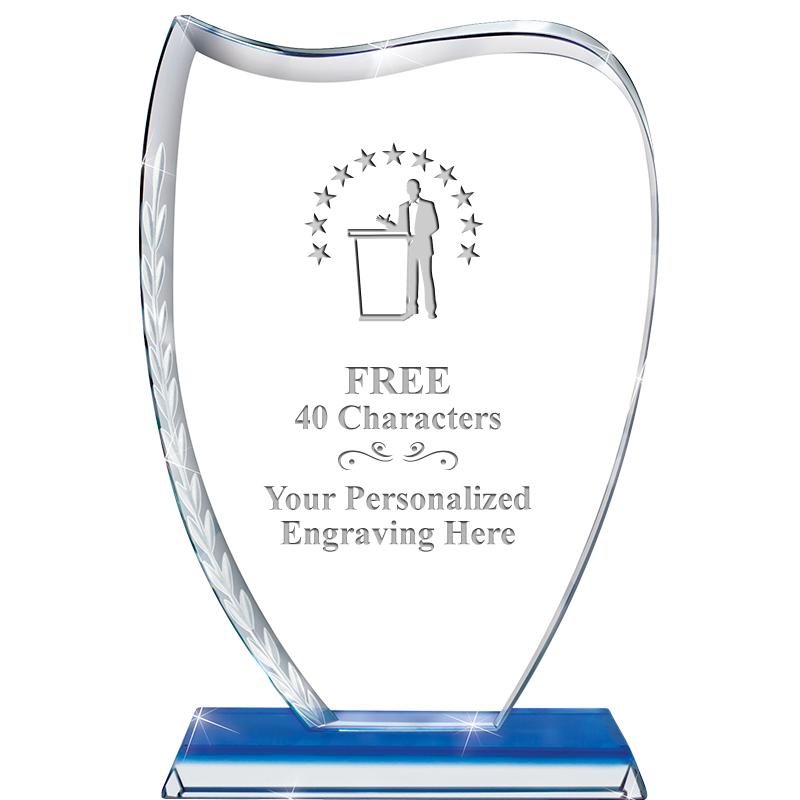 9" SAPPHIRE WREATH CRYSTAL