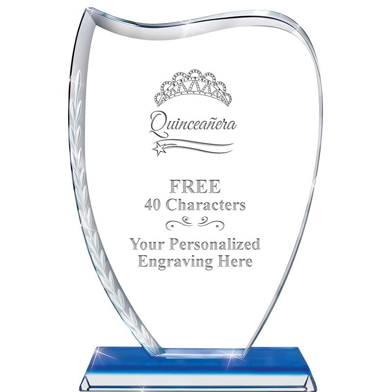 9" SAPPHIRE WREATH CRYSTAL