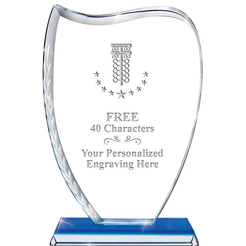 9" SAPPHIRE WREATH CRYSTAL