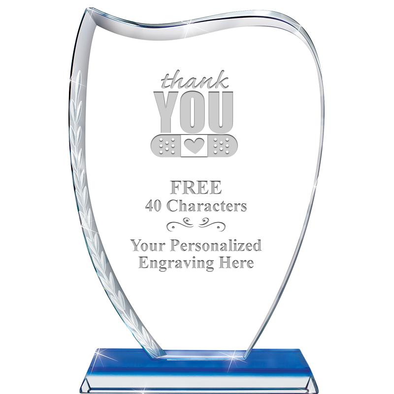 9" SAPPHIRE WREATH CRYSTAL