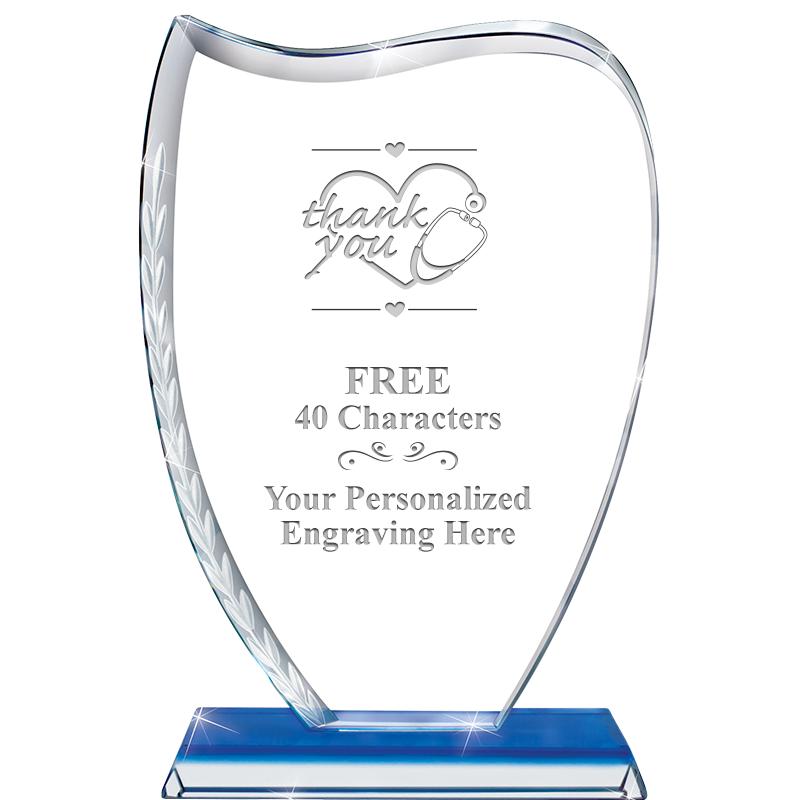 9" SAPPHIRE WREATH CRYSTAL