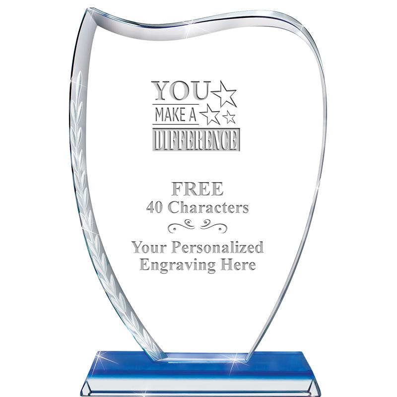 9" SAPPHIRE WREATH CRYSTAL