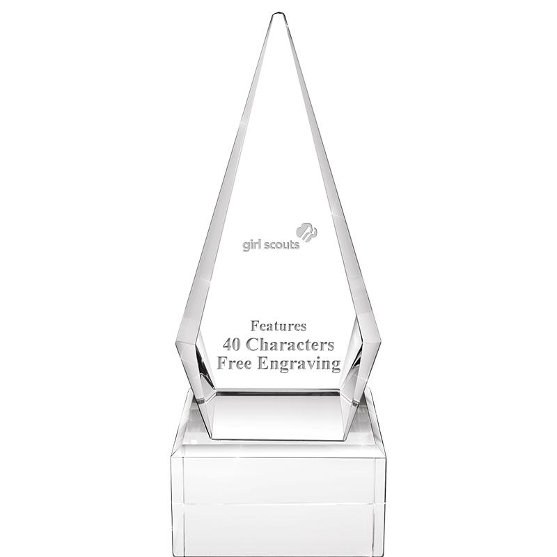 9" ZENITH CRYSTAL AWARD