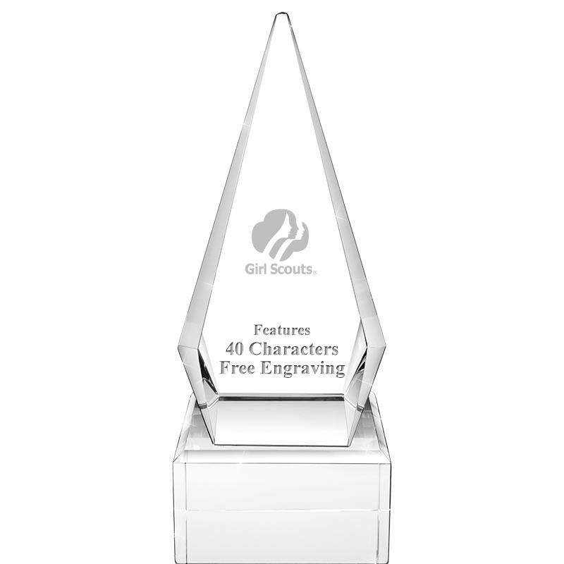 9" ZENITH CRYSTAL AWARD