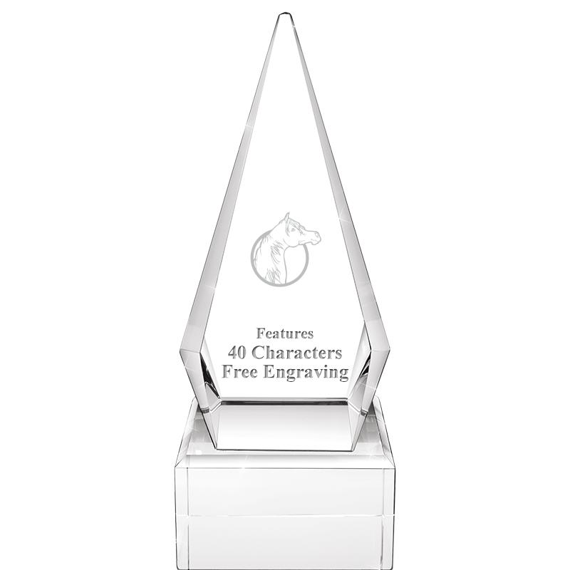 9" ZENITH CRYSTAL AWARD