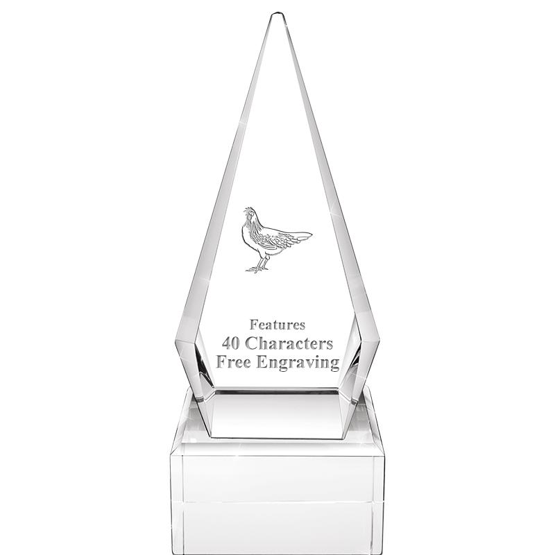 9" ZENITH CRYSTAL AWARD