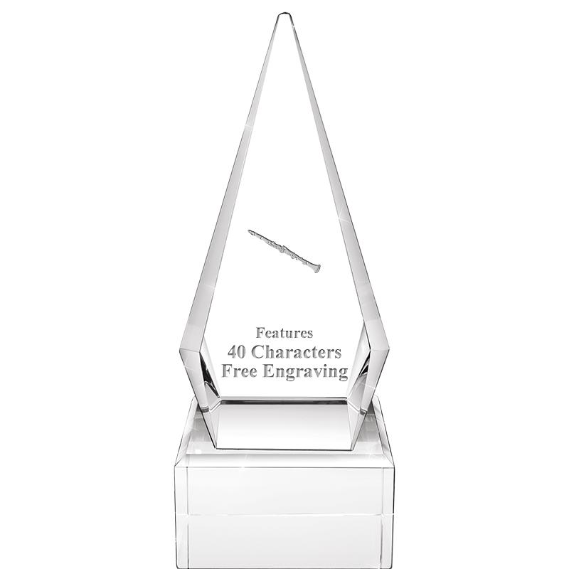 9" ZENITH CRYSTAL AWARD