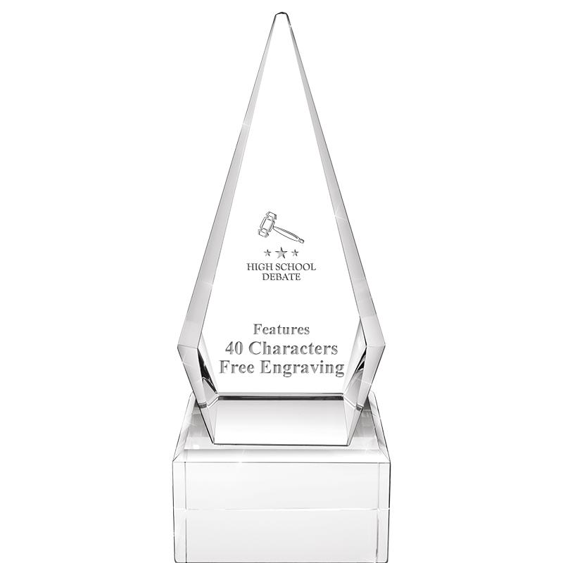 9" ZENITH CRYSTAL AWARD