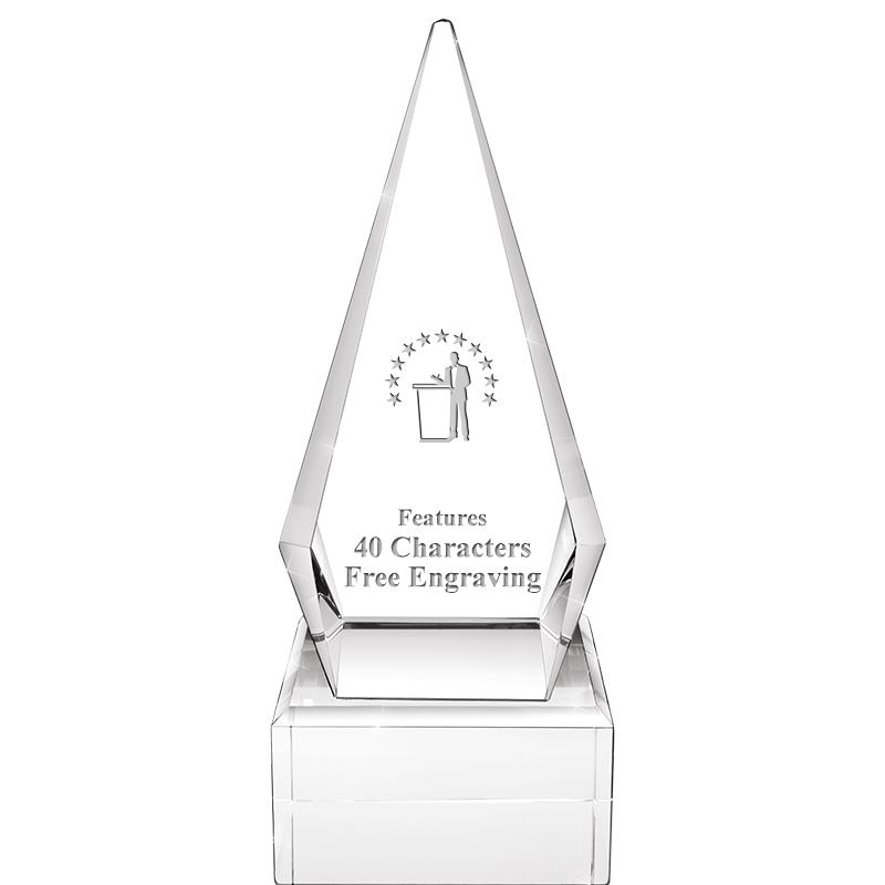 9" ZENITH CRYSTAL AWARD