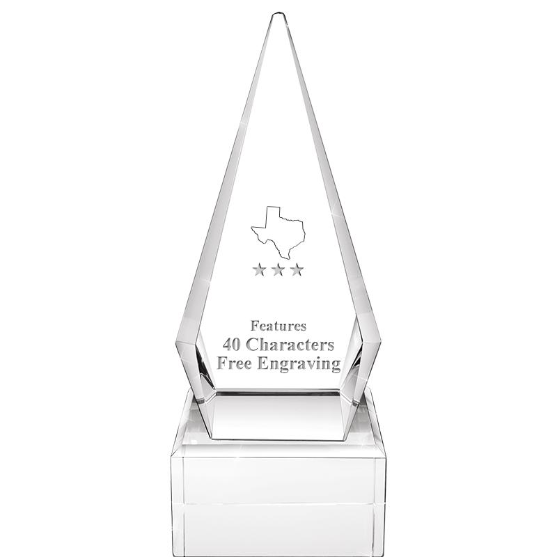 9" ZENITH CRYSTAL AWARD