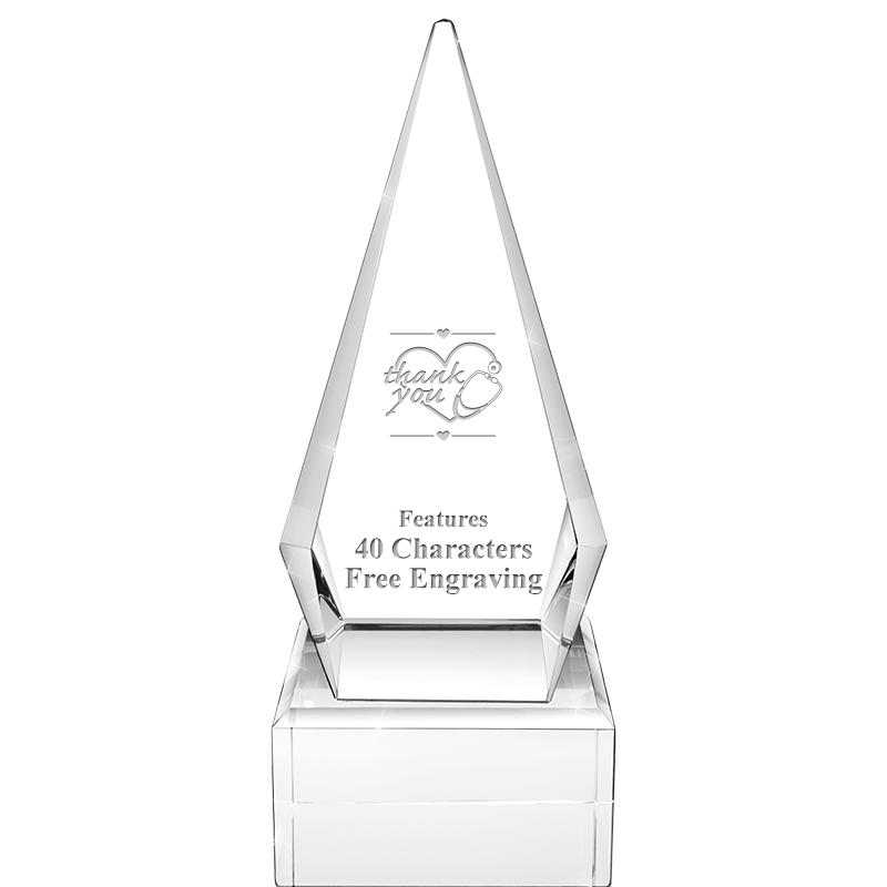 9" ZENITH CRYSTAL AWARD