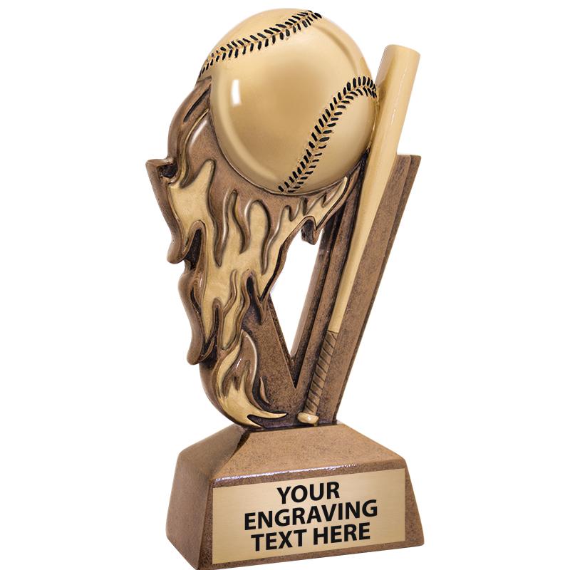 6"I9 FIREBALL BASEBALL SCLPTR