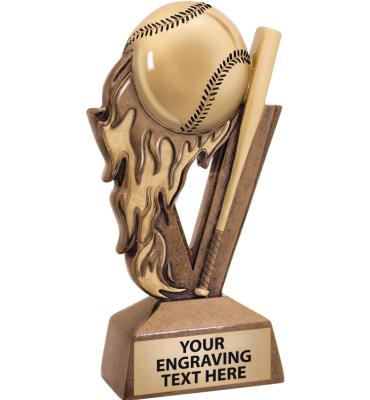 6" i9 Sports Baseball Fireball Sculpture