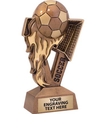 6" i9 Sports Soccer Fireball Sculpture