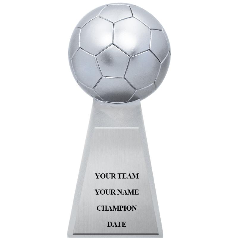 I9 7" METALLIC SOCCER SCLPTR