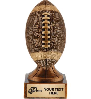 i9 Sports Rustic Football Resin