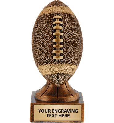 i9 Sports Rustic Football Resin