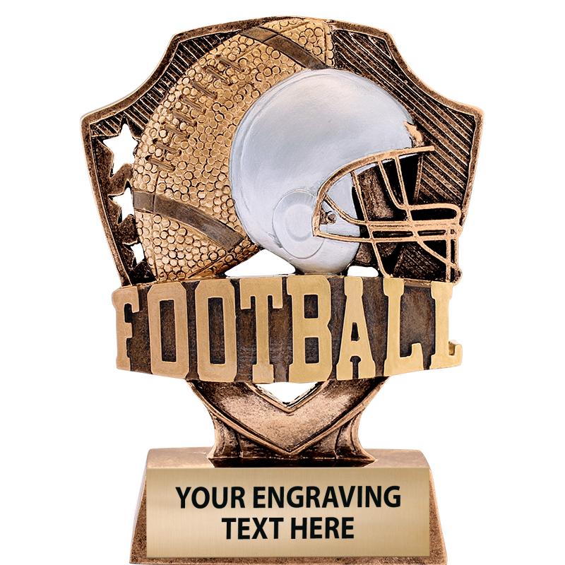 5" I9 SHIELDZ FOOTBALL SCULPTR