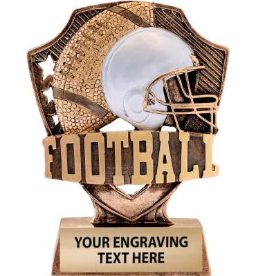 5" i9 Sports Shieldz Football Sculpture