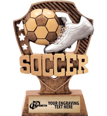 5" i9 Sports Shieldz Soccer 3.0 Sculpture
