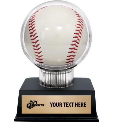 4 3/4" i9 Sports Baseball Holder On Black Contemporary Base