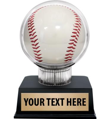 4 3/4" i9 Sports Baseball Holder On Black Contemporary Base