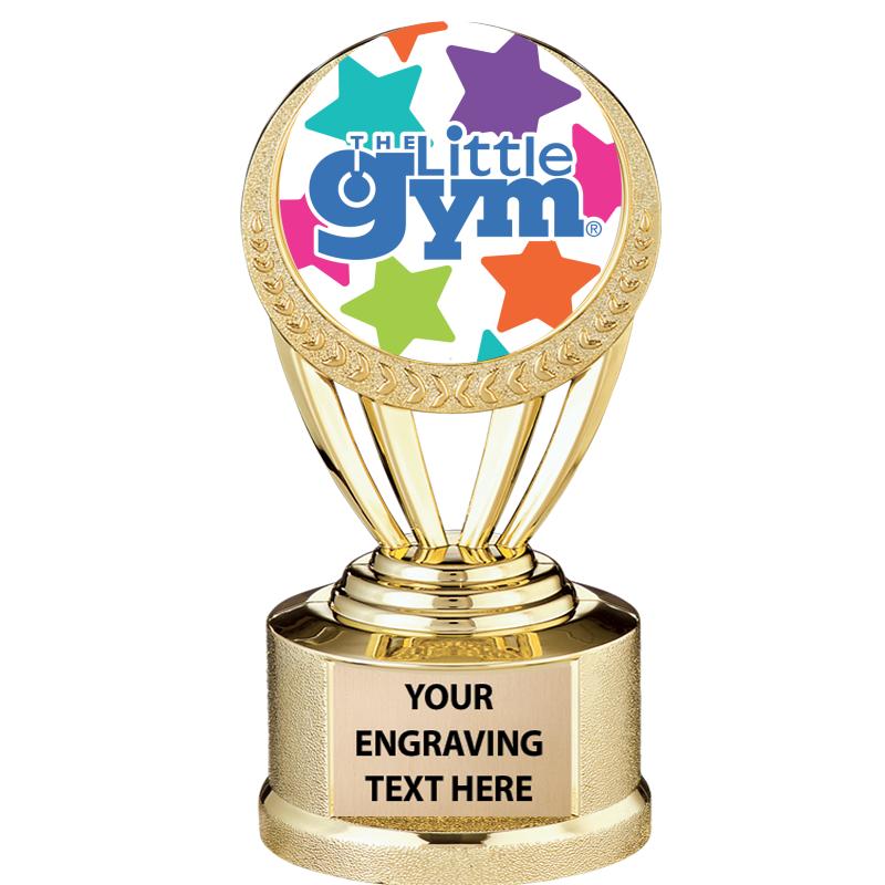 5"GLD WREATH LITTLE GYM TROPHY