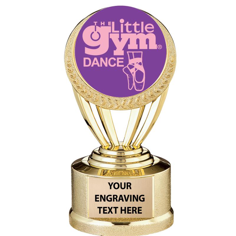 5"GLD WREATH LITTLE GYM TROPHY