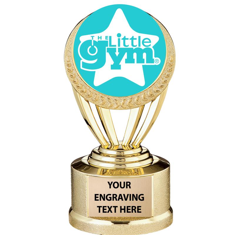 5"GLD WREATH LITTLE GYM TROPHY