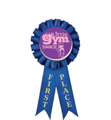 1st Place Blue Insert The Little Gym Award Rosette Ribbon