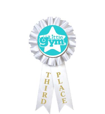 3rd Place White Insert The Little Gym Award Rosette Ribbon