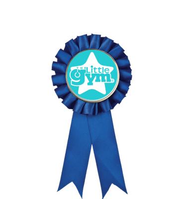 Blue Insert The Little Gym Award Rosette Ribbon