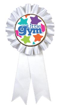 WHITE LITTLE GYM ROSETTES