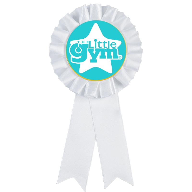 WHITE LITTLE GYM ROSETTES